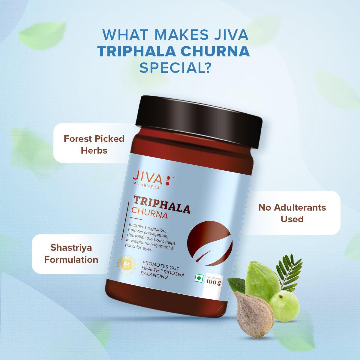 Triphala Churna 100gm | Detoxifies & Improves Digestion