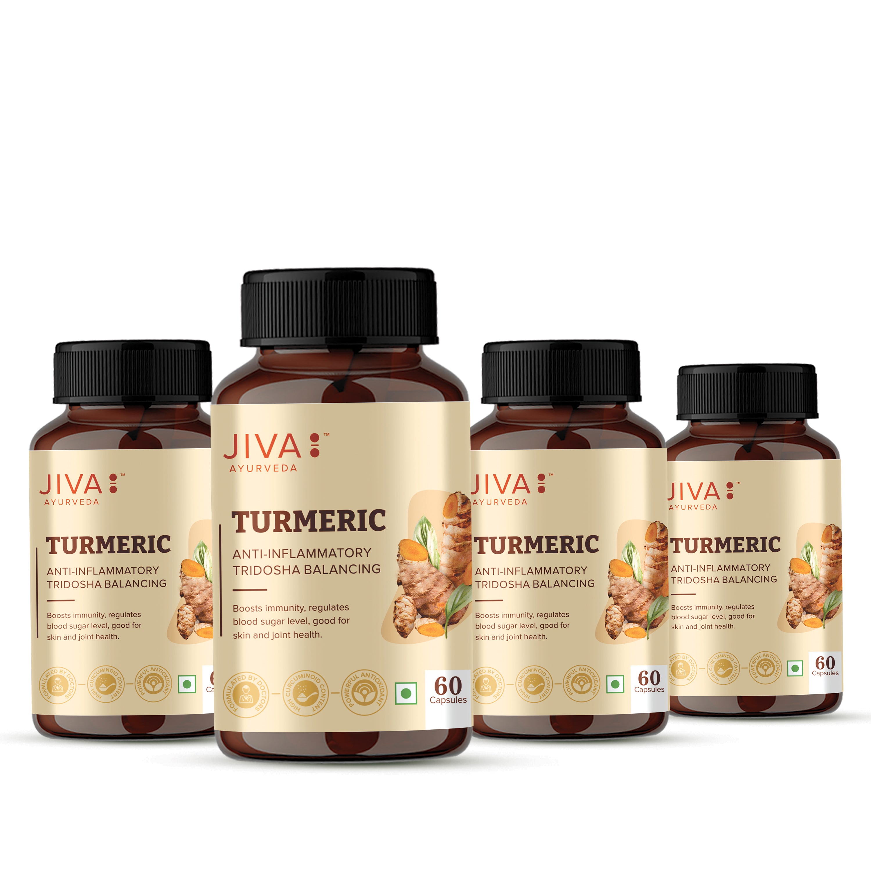 Turmeric Capsules, Boosts Immunity & Promotes Healthy Skin