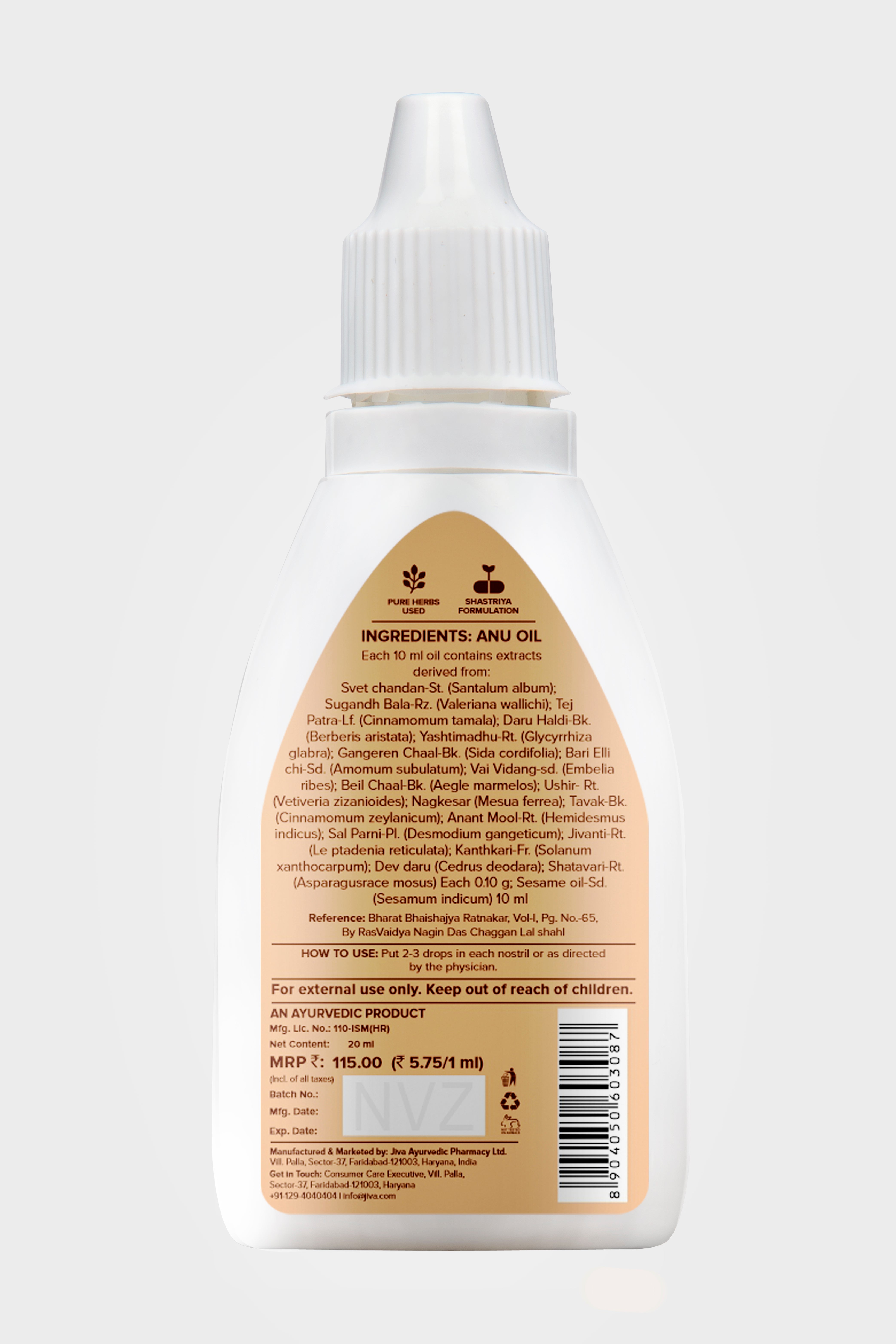 Anu Oil | Clears blocked Channels Of Nasal Passage