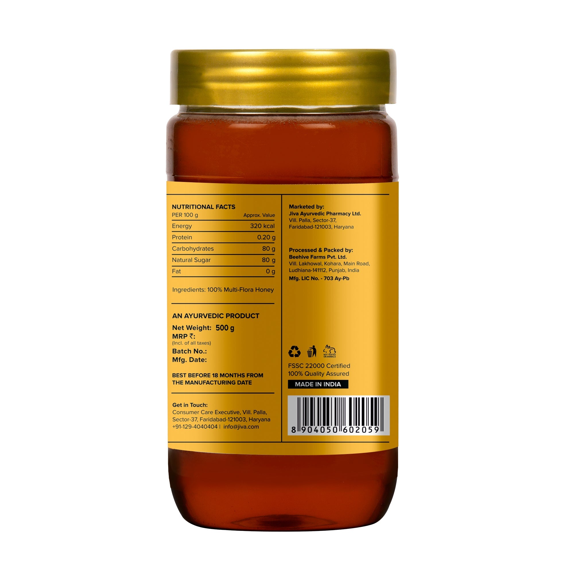 Multiflora Honey, 100% Pure With No Adulteration