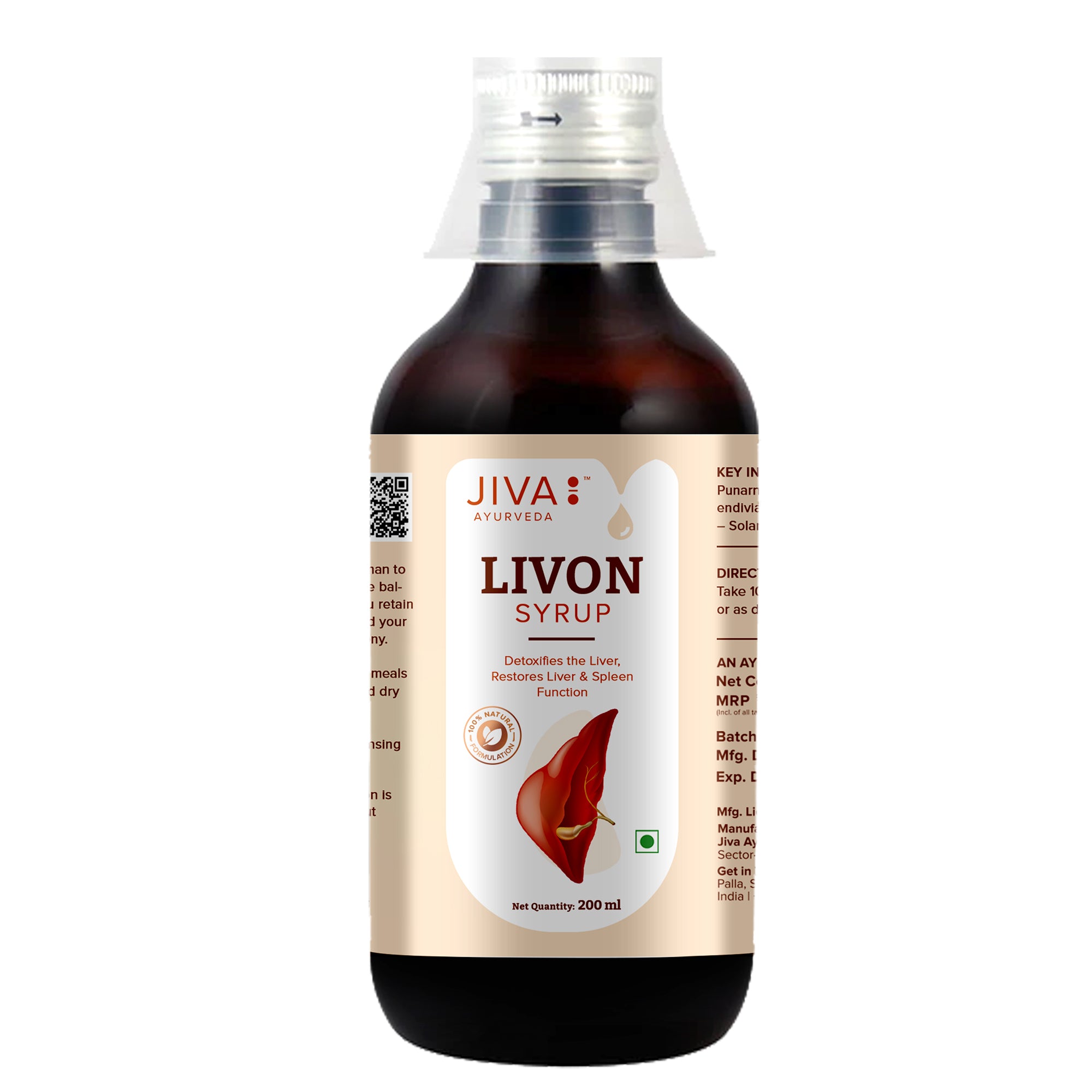Livon Syrup For Liver Helps To Promote Digestion & Appetite | 100% Pure & Natural 200ml