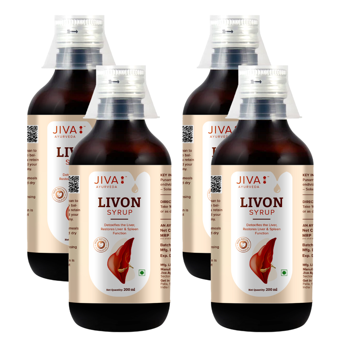 Livon Syrup For Liver Helps To Promote Digestion & Appetite | 100% Pure & Natural 200ml