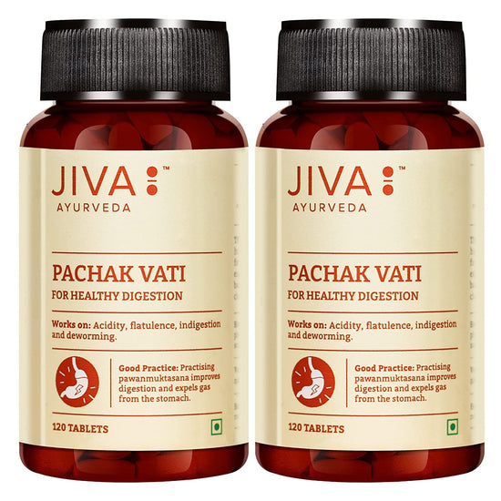 JIVA Pachak Vati  two pack Bottle of 120 QTY