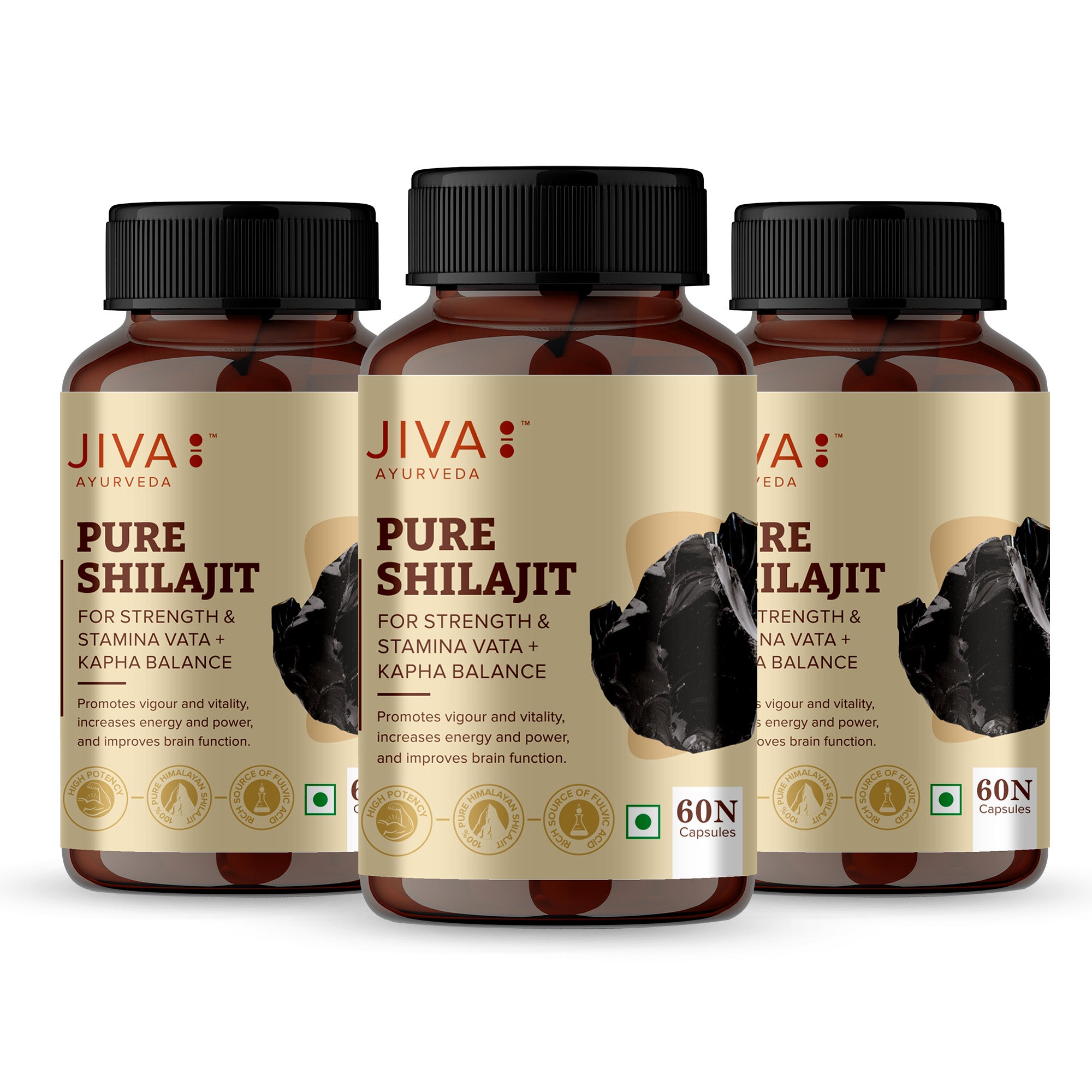 Pure Shilajit Capsule, Sourced From Himalaya