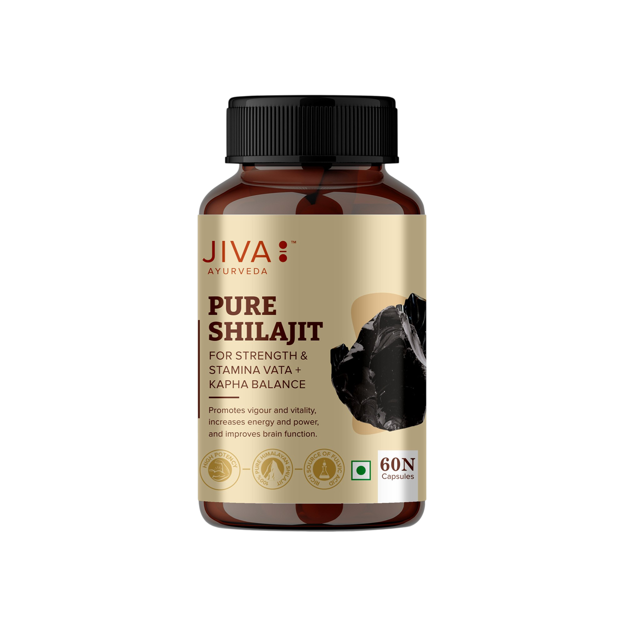 Pure Shilajit Capsule, Sourced From Himalaya