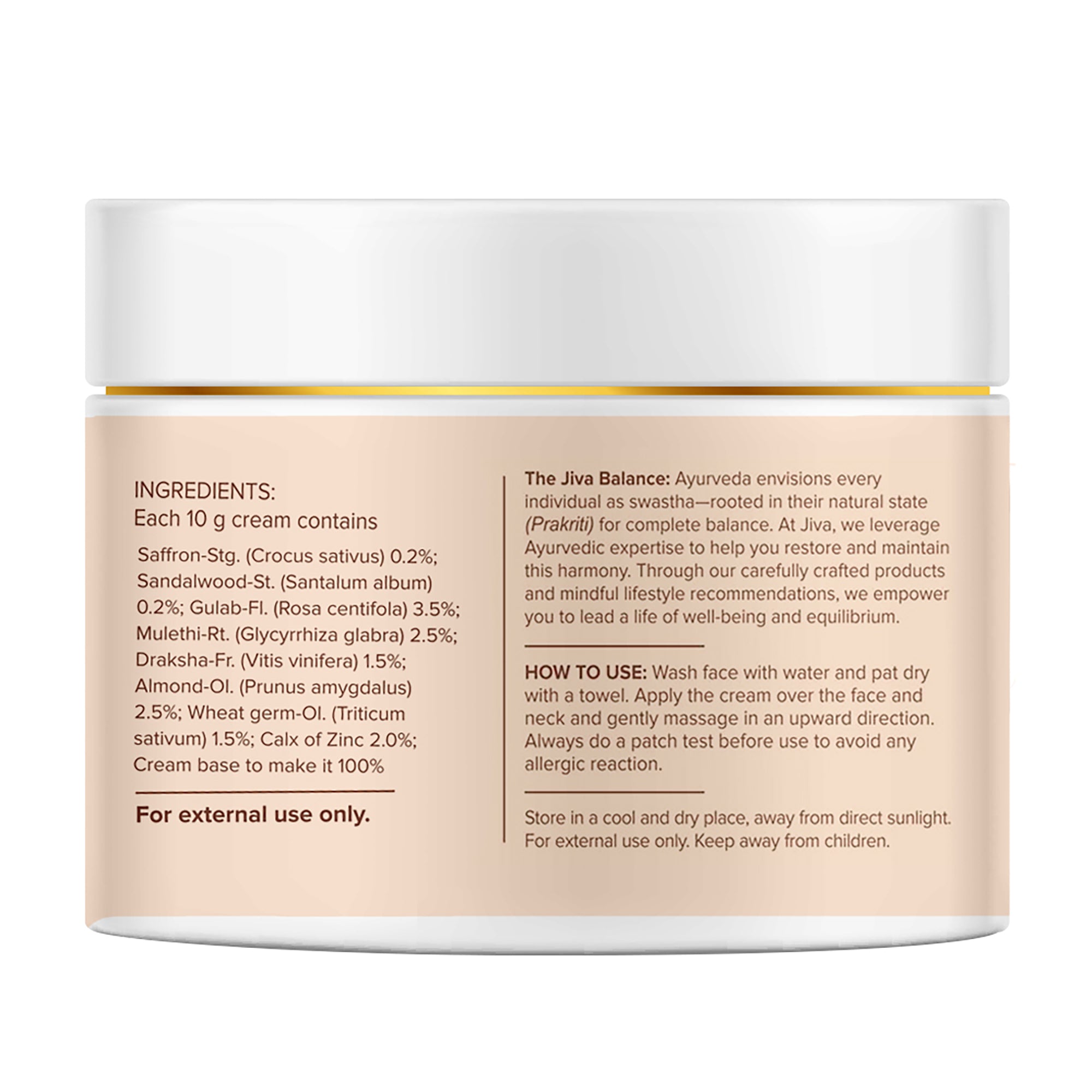 Saffron Cream 100g | Lightens Blemishes, Hyperpigmentation, & Dark Spots