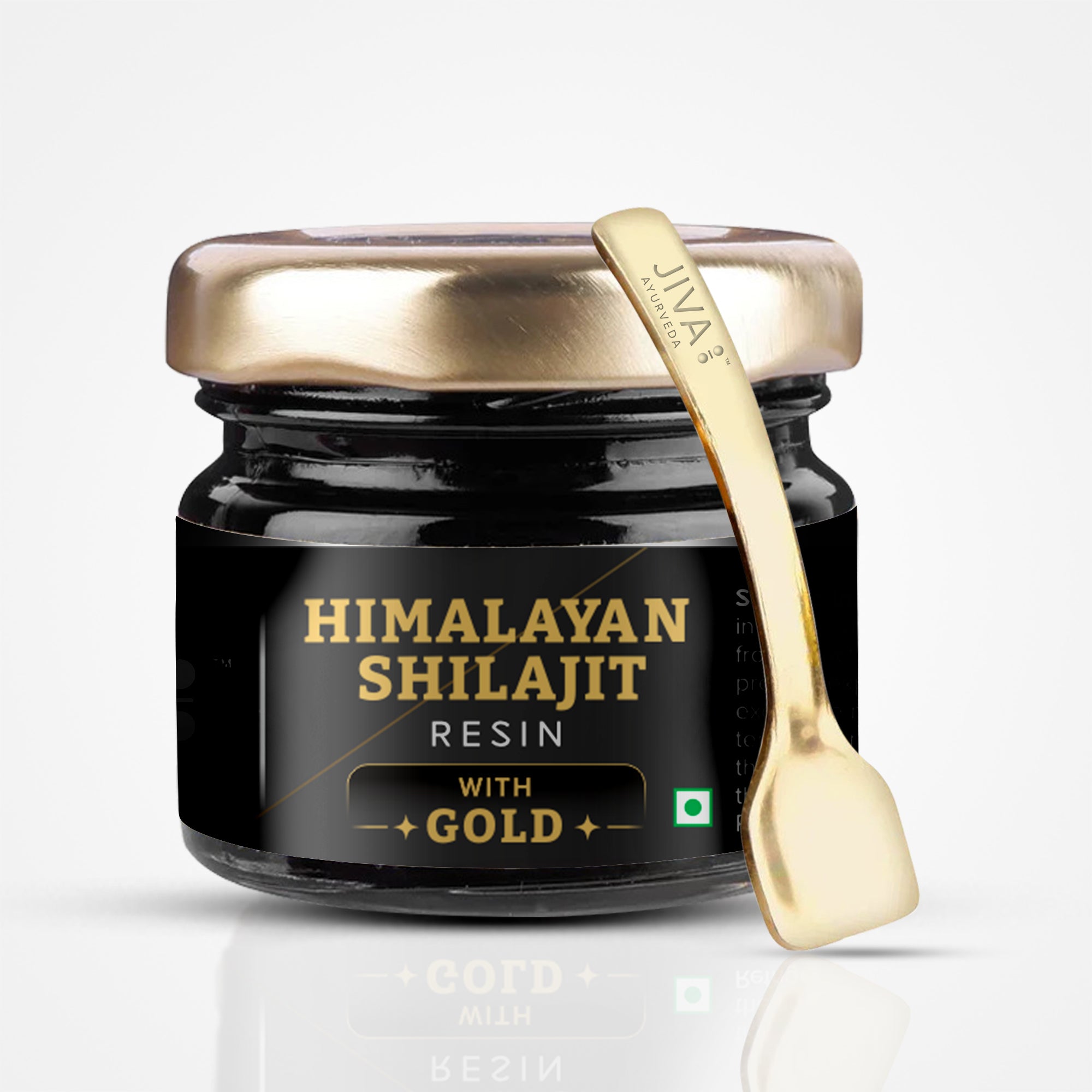 Shilajit Resin Gold | 500mg/Serving | Boosts Stamina, Strength & Muscle Growth | 100% Ayurvedic -20g (Pack of 1)