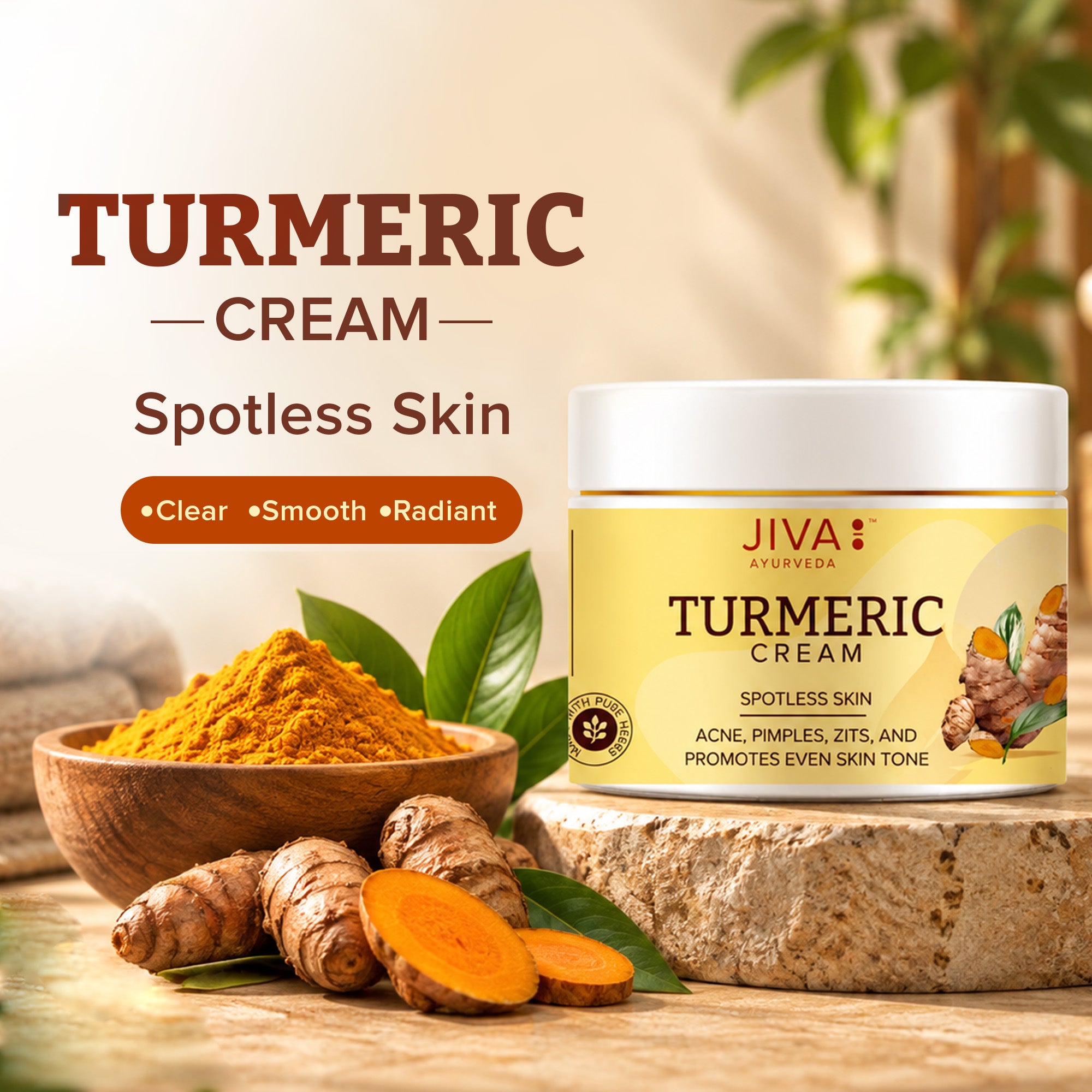 Turmeric Cream 100gm | Prevents Acne, Pimples & Blemishes