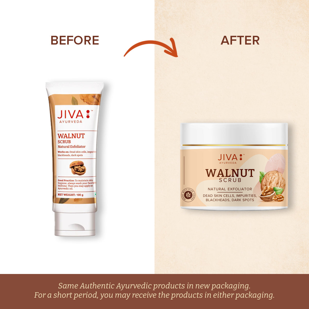 Walnut Scrub 100gm | Exfoliates Dead Skin & Increases New Cell Production