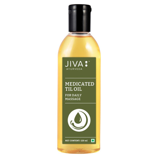 JIVA Medicated Til Oil Bottle of 120 ML