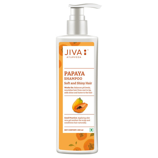 JIVA Papaya Shampoo Bottle of 200 ML